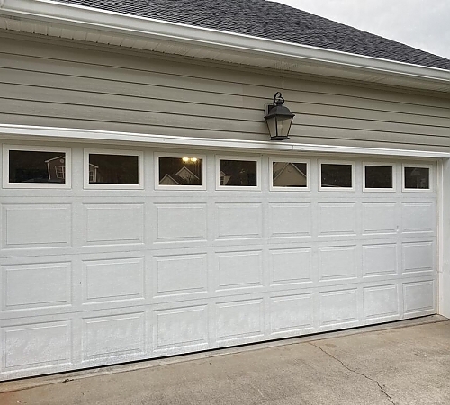  Home garage door with windows